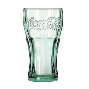 Vintage Retro Coca Cola Coke Mini Green Glass ~ 6oz ,  4.5 inches Collectible